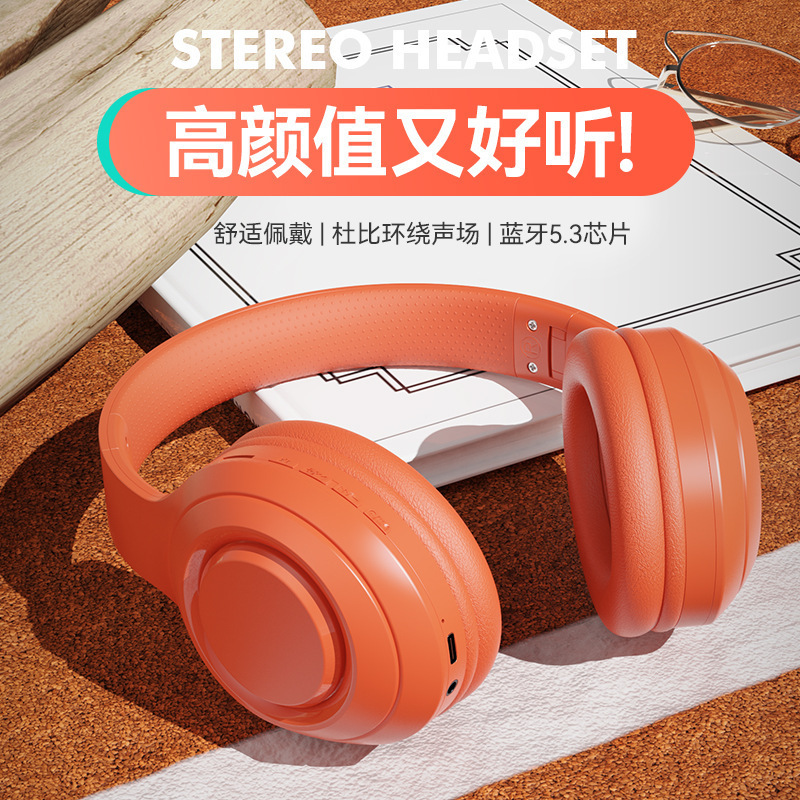 Carefully Selected Cross-Border New Products, Amazon Bluetooth Headphones, Long-Lasting Battery Life, Heavy Bass, Call Headset, Wireless Head-Mounted Bluetooth