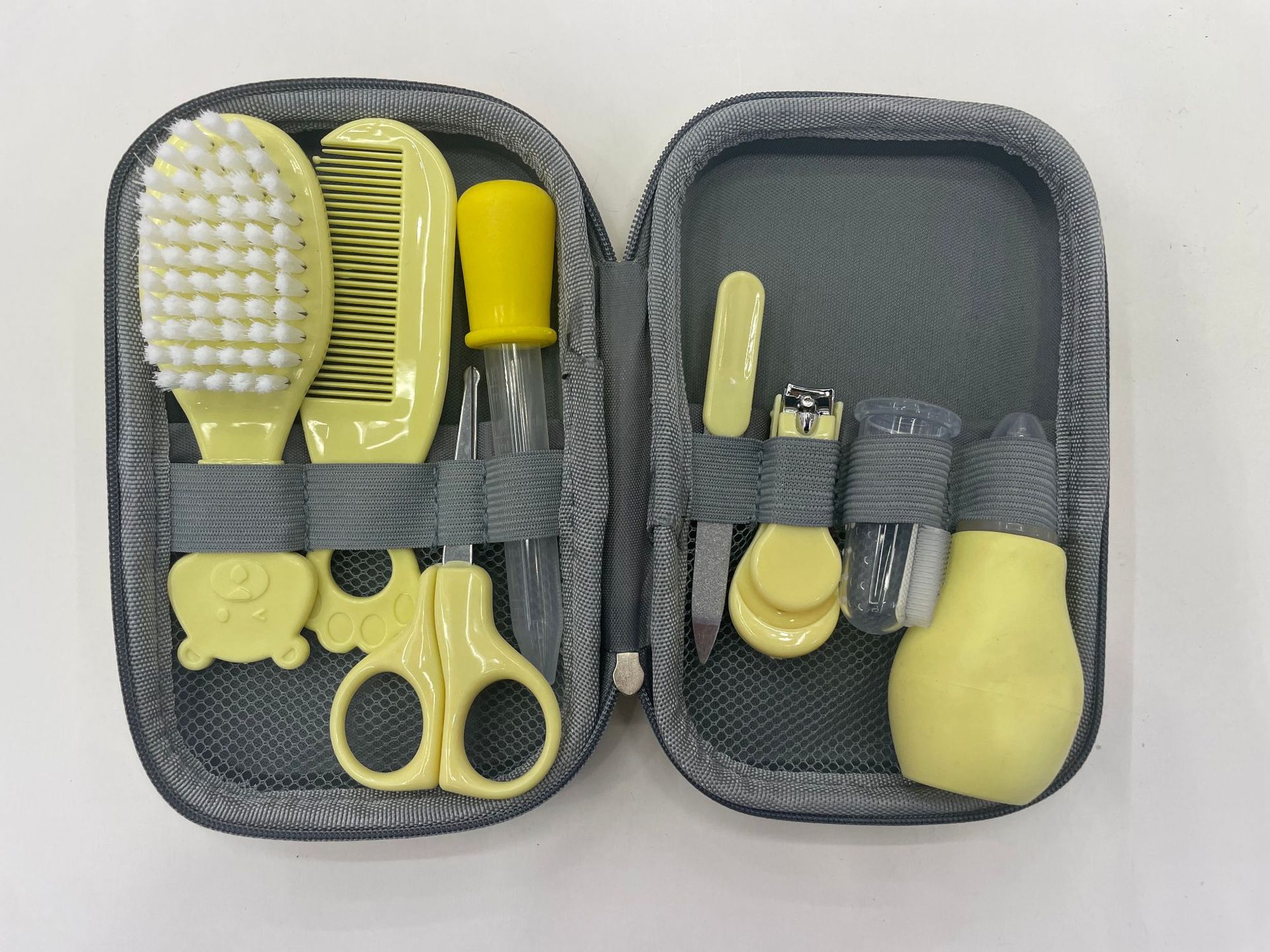 Kit de cuidado para bebé de 8 piezas, cortaúñas, cuchara de alimentación, termómetro, aspirador nasal, uso transfronterizo