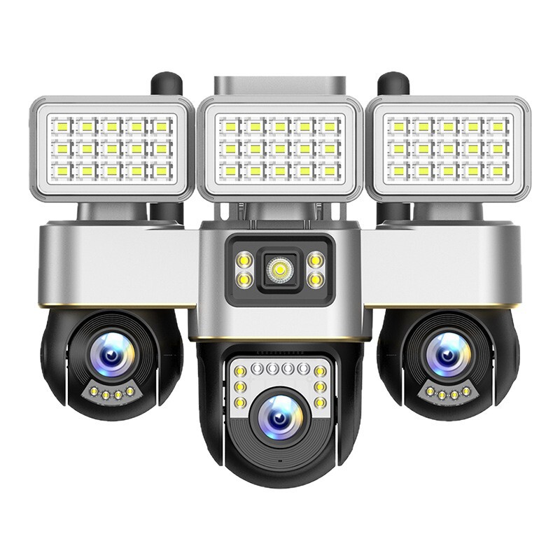 V380 三雲台 LED 街路灯 4G リモート高精細ナイトビジョン屋外防水監視カメラの国境を越えた供給|undefined