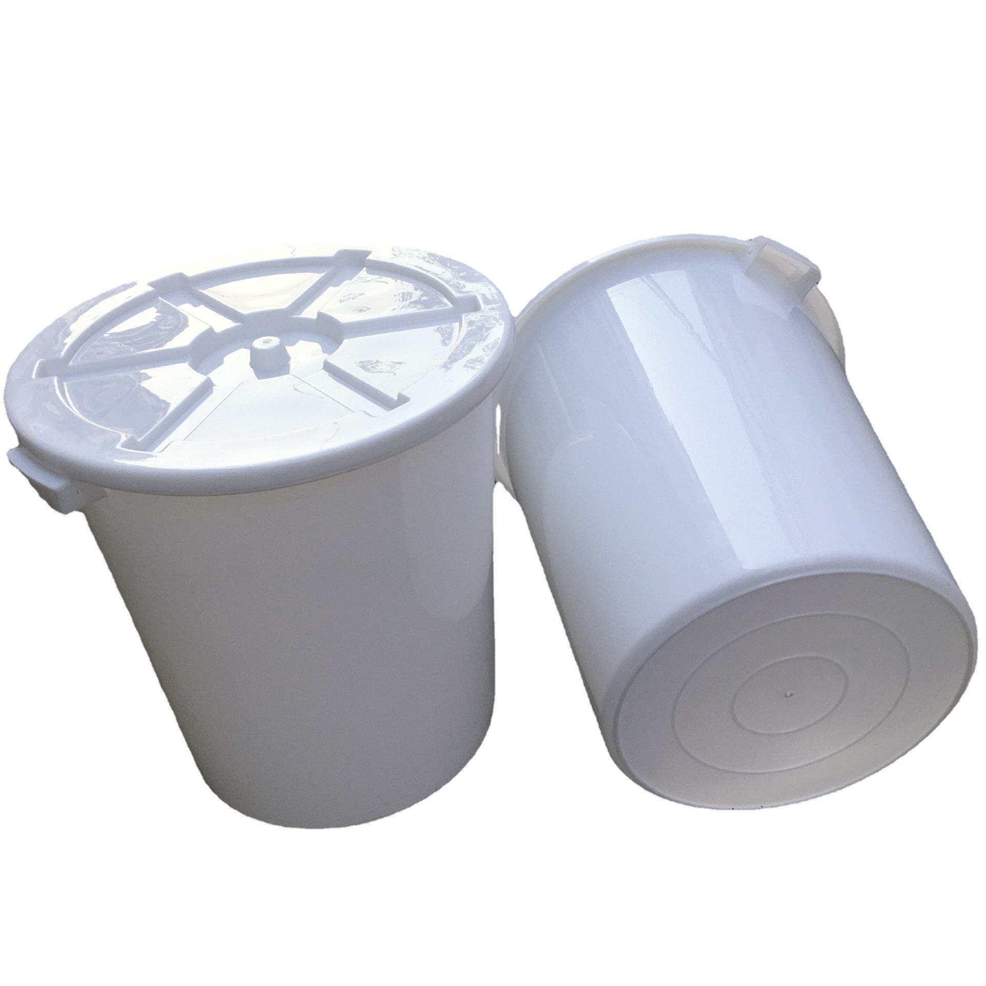 供应珠江牌120升低压圆桶塑料大白桶 酒店海鲜运输塑料大白桶带盖