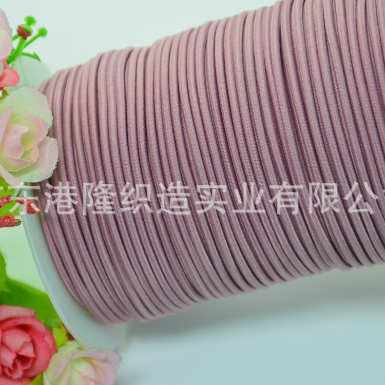 2MM 2.2MM 2.5MM 2.8MM 3.0MM暗红色橡筋绳，松紧绳AP