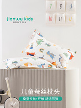 a类儿童幼儿园宝宝1-3-6岁以上小学生夏天专用四季通用蚕丝枕头