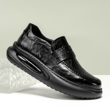 【头层牛皮】爆款气垫增高厚底商务正装真皮皮鞋时尚休闲百搭男鞋