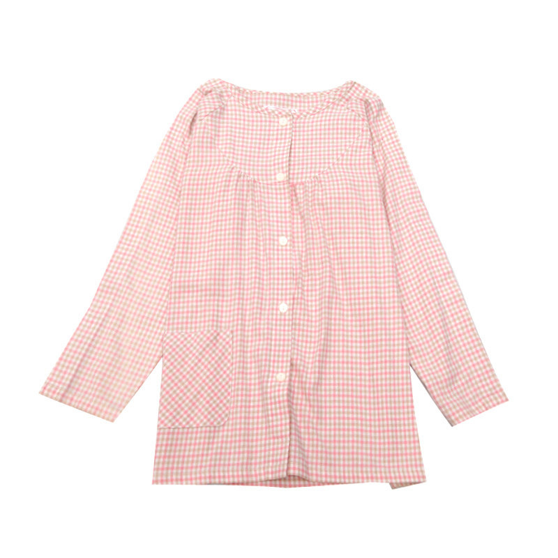 病人服秋冬棉絨毛一枚式上着ズボン純綿春男女が介護服を着やすい老人|undefined