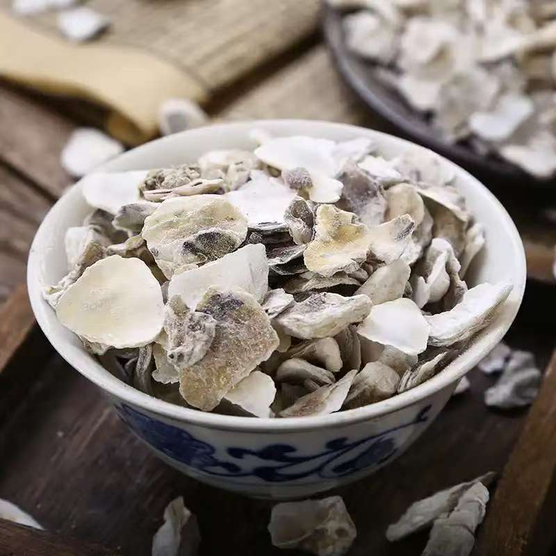 Mu Li (Ostrea gigas) Calcined Oyster Shell — Dried Mineral Herb for TCM Decoctions preparation