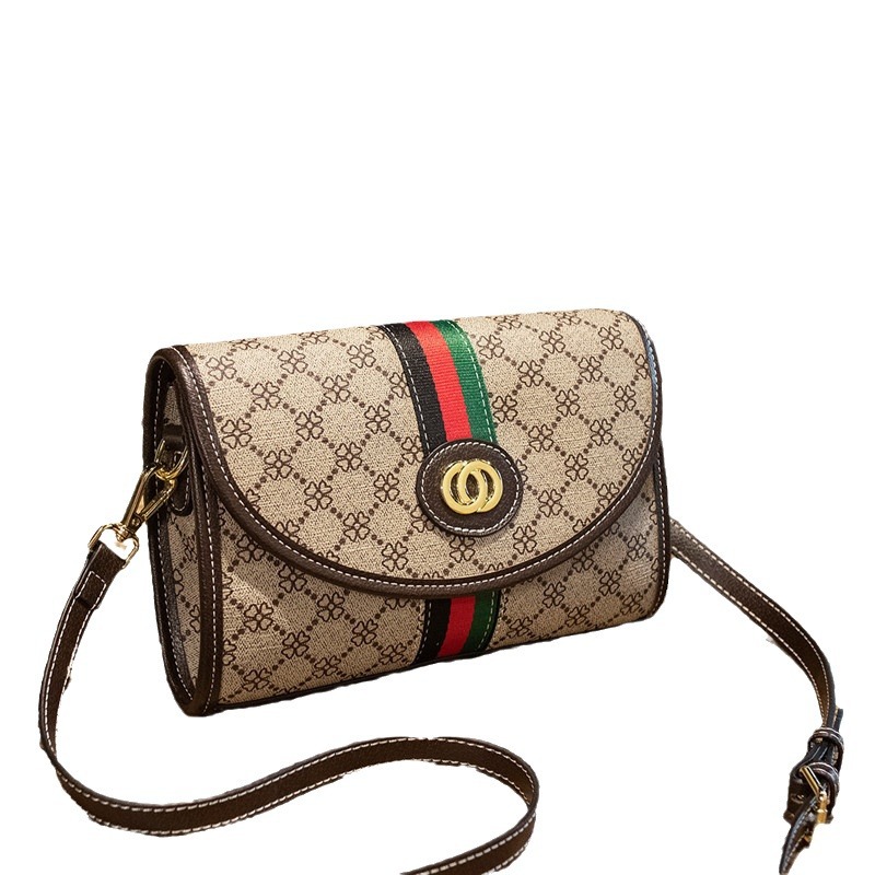 Bolso bandolera cuadrado para mujer, diseño de contraste de color
