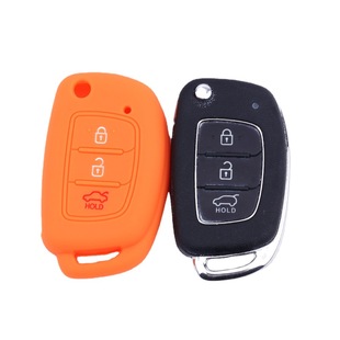 Car key cover suitable for modern Lang moving folding 3 key silicone key case Hyunda leading I remote control protective cover