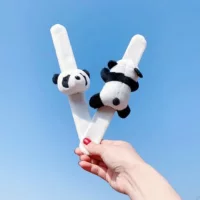 Мультфильм панда оснастки кольцо оптом Творческие плюшевые куклы дети куклы запястье аксессуары милый медведь браслет