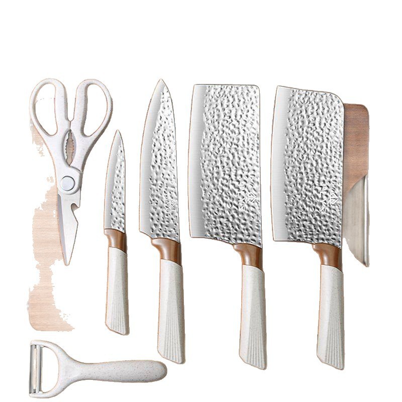 Mujeres de cocina martillo afilado corte combinado nuevo cuchillo de cocina super cuchillo conjunto cuchillo de cocina doméstico cortar carne
