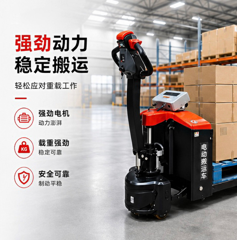 Safar Explosion-Proof Ex Electric Forklift Scale, Lead-Acid 1.5-Ton Electric Pallet Truck, Off-Road Construction Site Chemical Industry Special Use