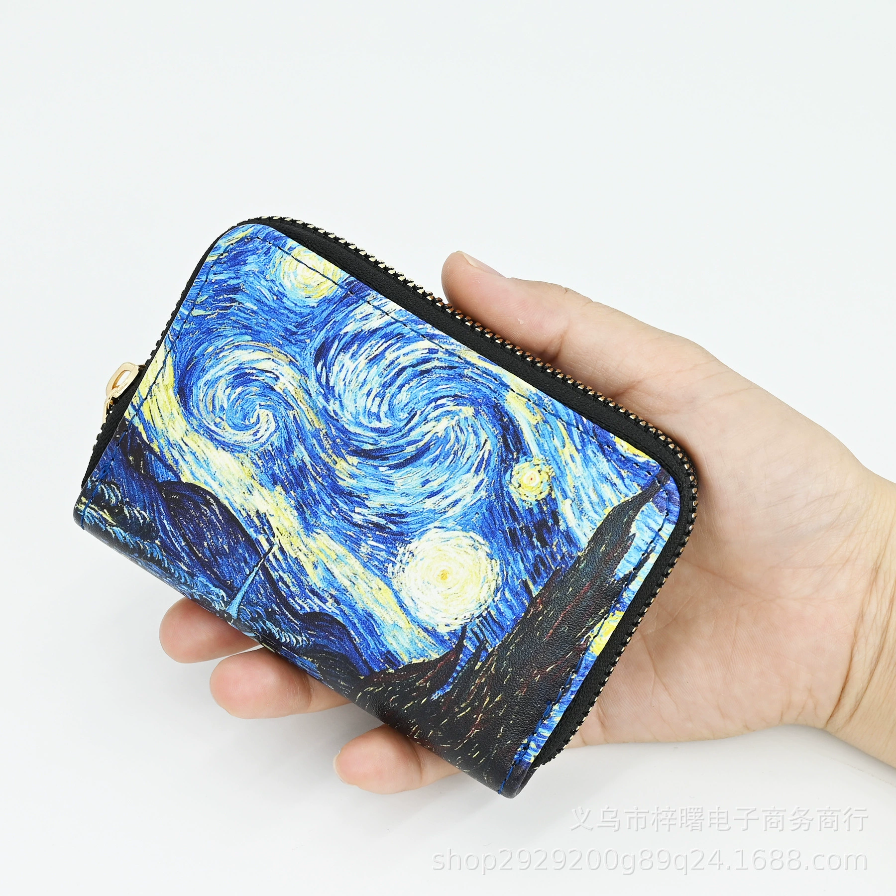 Wan Gogh Star Card сумка для кошелька Универсальный маленький и большой емкости с несколькими картами.