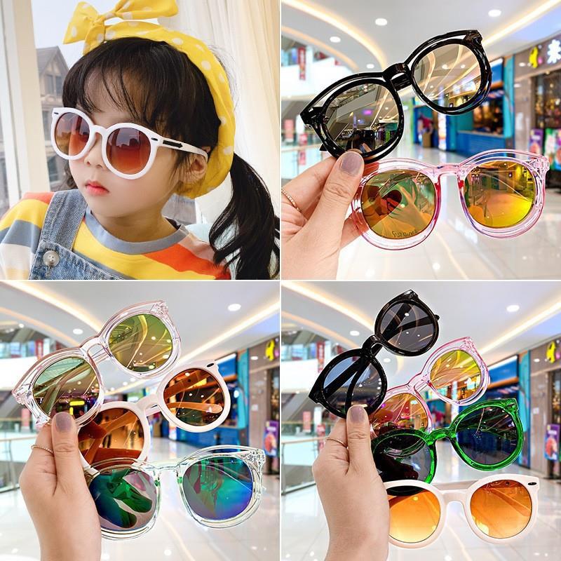 Children's visor sunglasses, children's boys and girls' fashionable trendy baby's cute anti-UV toy glasses