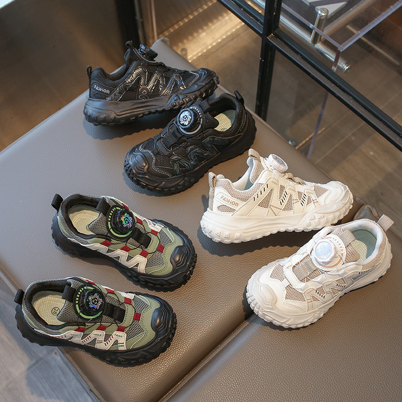 Boys' Dad Shoes 2025 Spring and Autumn New Trendy Children's Fashion Sneakers for Older Kids Casual Girls' Running Shoes