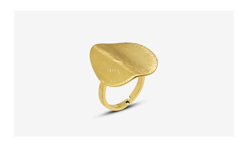PVD Coated Gold Plating Process Real Gold Plated Plating Material Rings Classification 18K Gold Plating Color PVD Coated Real Gold Plated 18K Gold Geometric 304 Stainless Steel Retro Waterproof Non Tarnish Rings