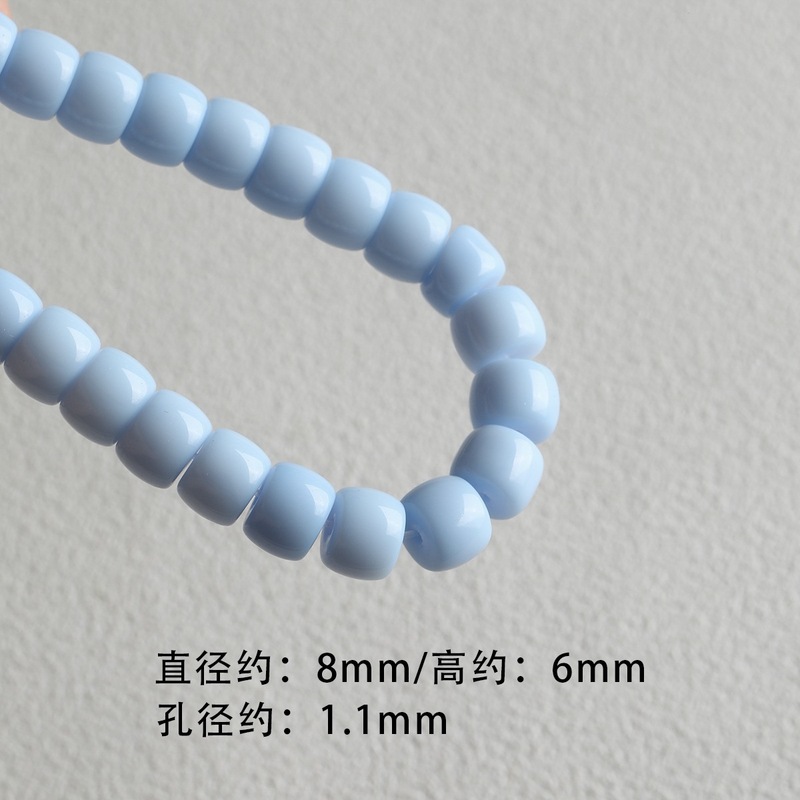百搭彩色琉璃墩墩桶珠手链项链散珠手机链串珠diy配件材料珠子|undefined