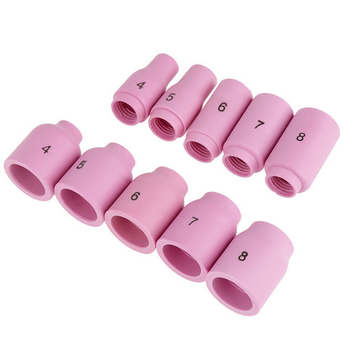 55PCS pieces TIG welding short gas lens #10TIG argon arc welding kit WP-17/18/26 torch cup set