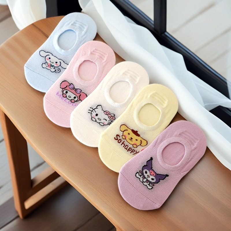 Children socks summer girls cartoon cute silicone non-slip boat socks 1-15 years old baby invisible socks floor socks Children socks summer girls cartoon cute silicone non-slip boat socks 1-15 years old baby invisible socks floor socks