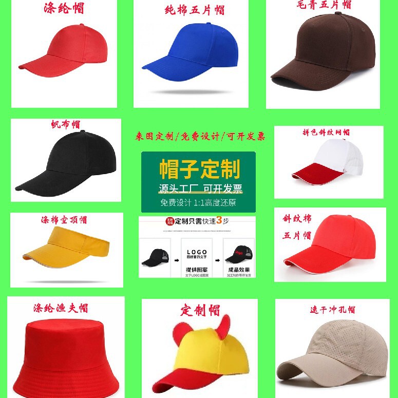 広告キャップ、空のトップハット、サンハット、ひさしキャップ、野球帽、ワークネットキャップ、卸売カスタムロゴ印刷と刺繍|undefined