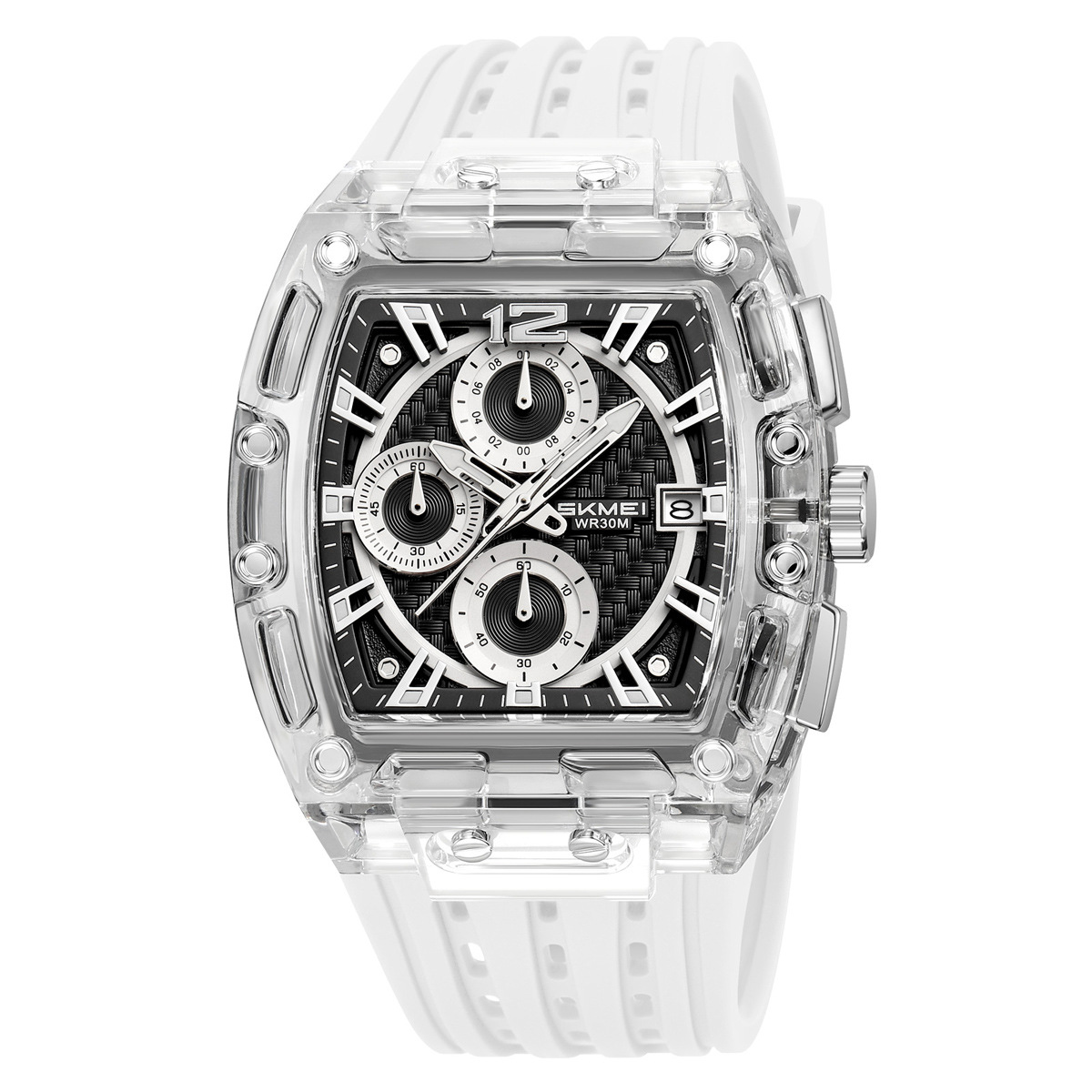 Momento de comercio exterior transfronterizo tres ojos seis agujas reloj multifuncional deportivo ocio reloj de cuarzo impermeable relojes de hombre al por mayor