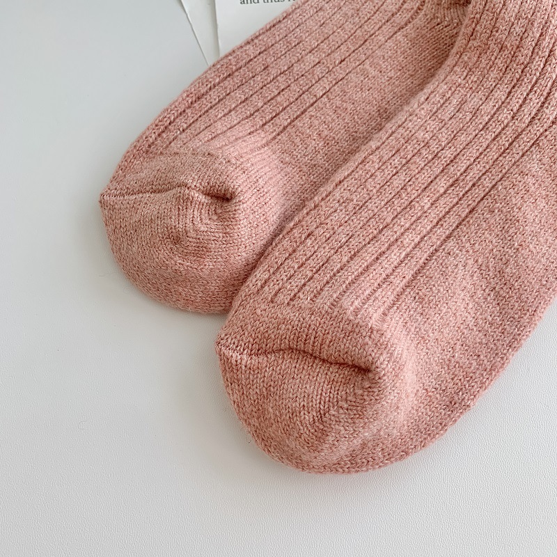 80g Weight Comfort Feel Of Sensation Socks Classification Stretchy Elasticity A Pair Quantity Daily, Street Occasion Comfort Function Color Block Pattern Winter, Autumn Season Women's Gender Japanese Style Style Women's Japanese Style Color Block Wool Crew Socks A Pair 11