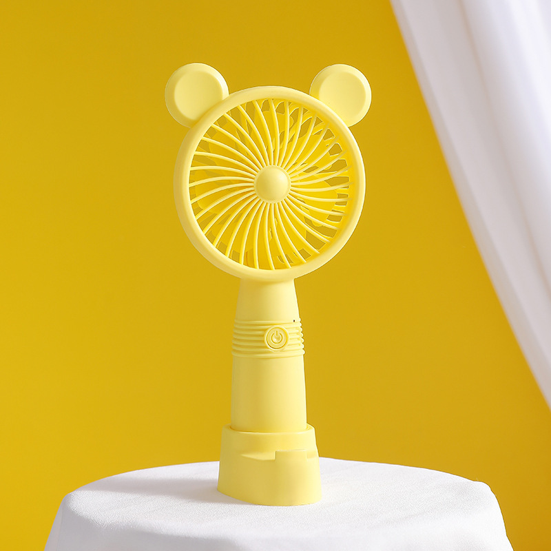 Ventilador portátil portátil USB de carga de escritorio adorable mini ventilador para niños estudiantes de mano ventilador silencioso