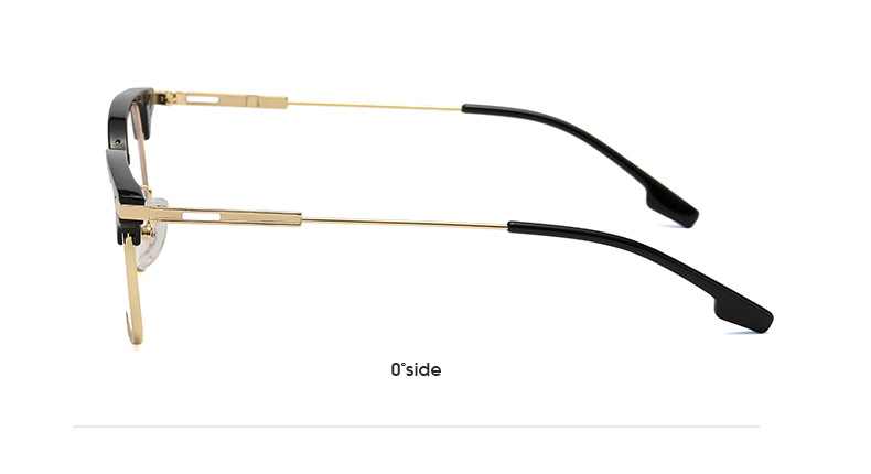 Basic Einfacher Stil Einfarbig Ac UV400-Schutz Quadrat Halbbild Männer Sonnenbrille display picture 4