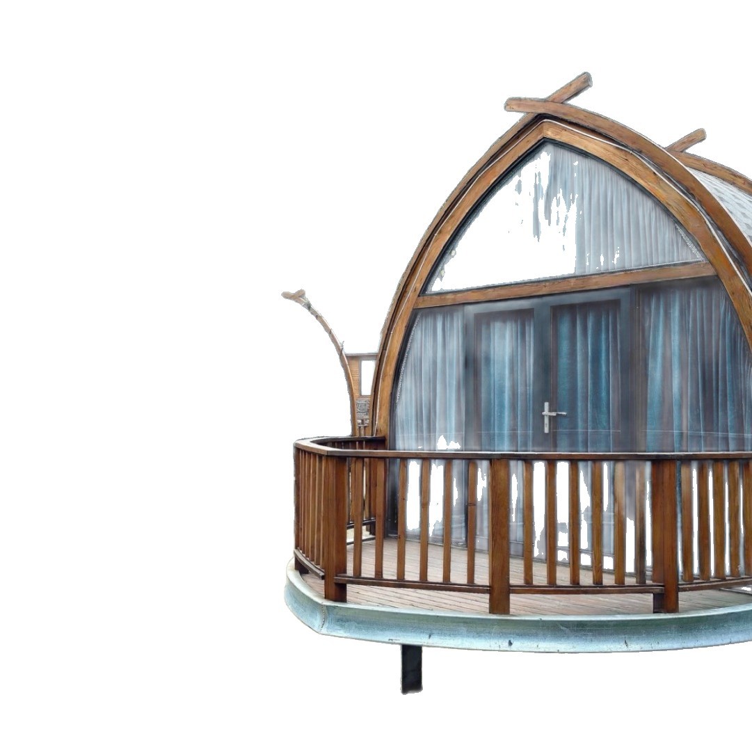 Casa de barco móvil al aire libre, casa de madera, alojamiento residencial, casa de estilo, casa de camping, patio, característica de la habitación escénica