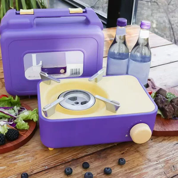 LATTE pulse fresh new card stove outdoor Mini Windproof hot pot portable gas stove camping stove Cass stove