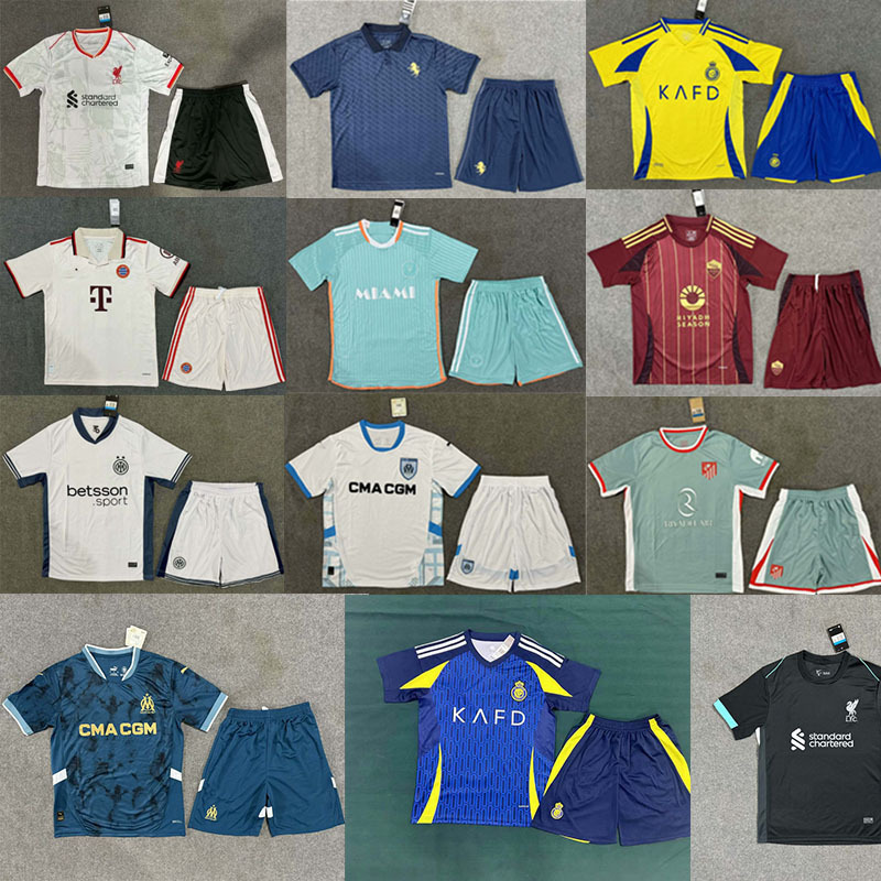 2526 Club Children's Football Uniform Set Argentina Brazil England Portugal France Home and Away Jerseys