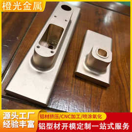 铝型材开模定制cnc加工 铝合金智能锁外壳监视器铝壳型材氧化铝材