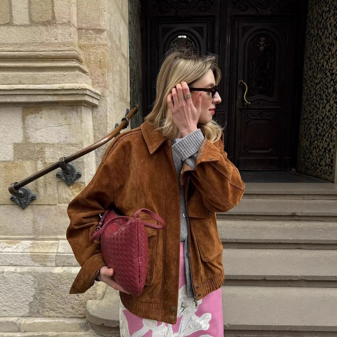 Za Foreign Trade Women's Clothing 2025 New Fashion Casual Suede Texture Pocket Spring and Autumn Jacket Casual Style