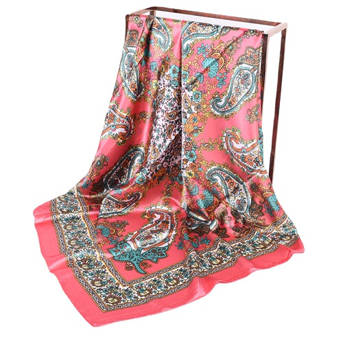  spring new cashew 90*90 large square scarf silk scarf wholesale retro women's scarf