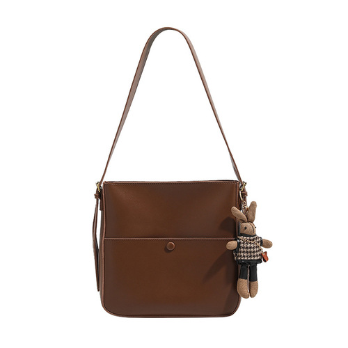 2024 New Niche Design Cute Pendant Bucket Bag, Versatile Crossbody Bag, Fashion Quality Casual Shoulder Bag