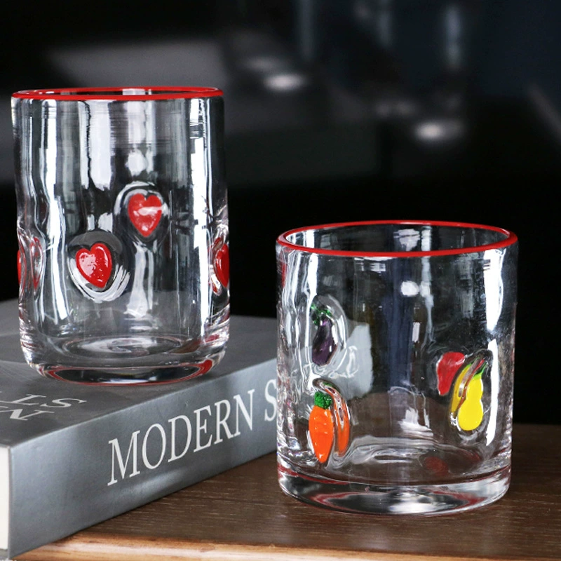 Creative cute multicoloured glass, increased thickness