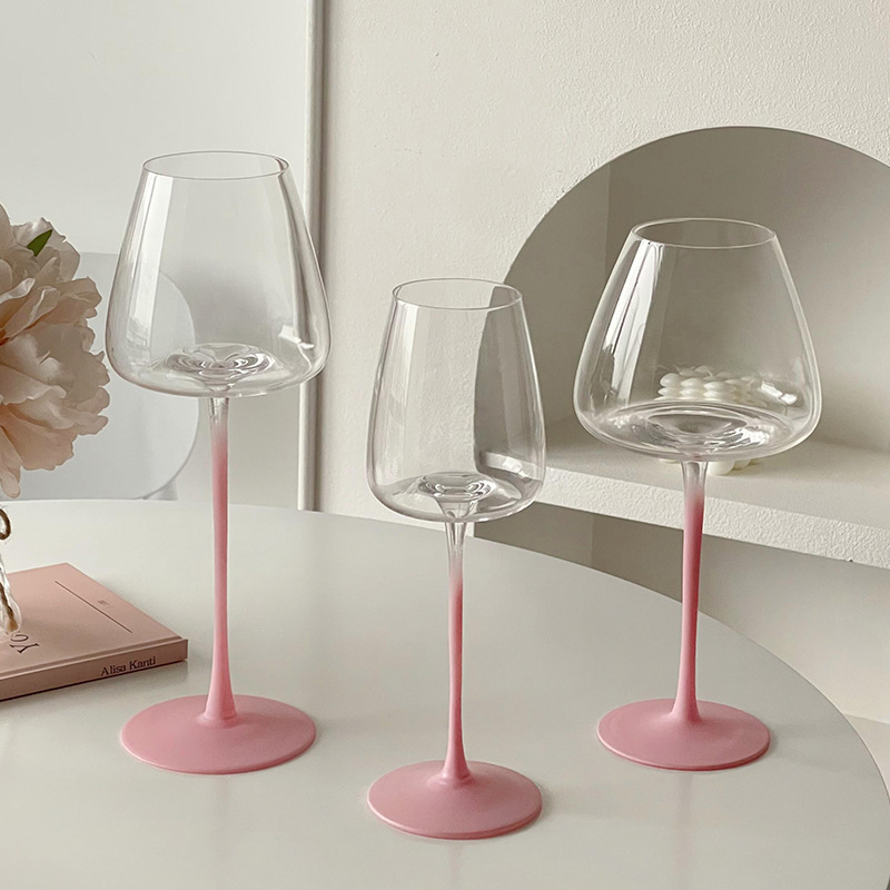 Vaso de vino francés de alto valor creativo de lujo ligero casero de vidrio de alta calidad copa de champán vino blanco copa de vino tinto