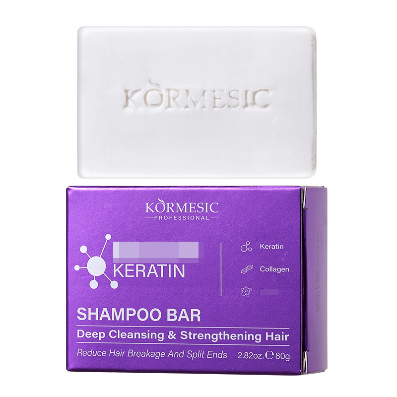 KORMESIC jabón de champú transfronterizo barra de champú para el cuidado de la cabeza comercio exterior al por mayor en inglés completo image 10