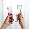 INS wind glass torque beer juice cup thickened high -footed round water cup drink milk cup milk cup home