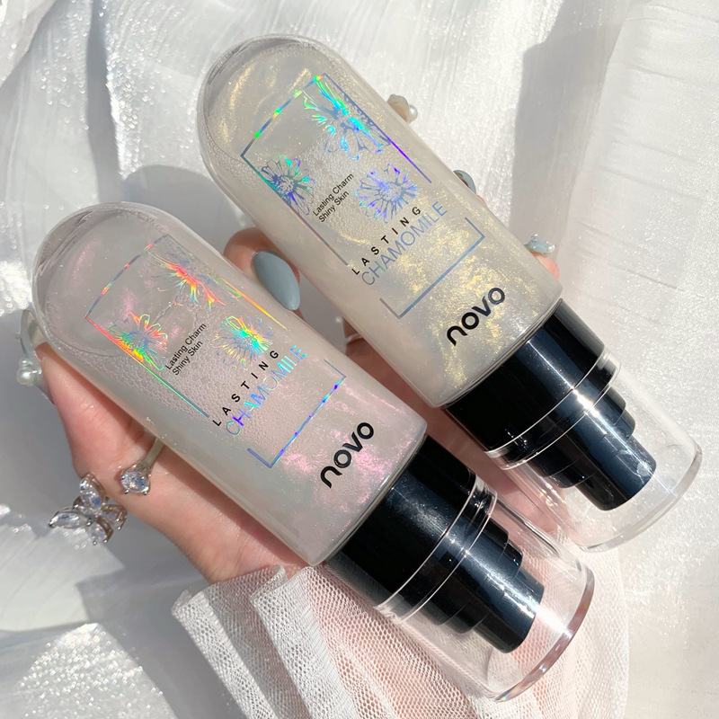 NOVO Chamomile Moisturizing Set Makeup spray is long-lasting and transparent, makeup holding, water replenishing, oil controlling, waterproof, female aurora, sky quicksand