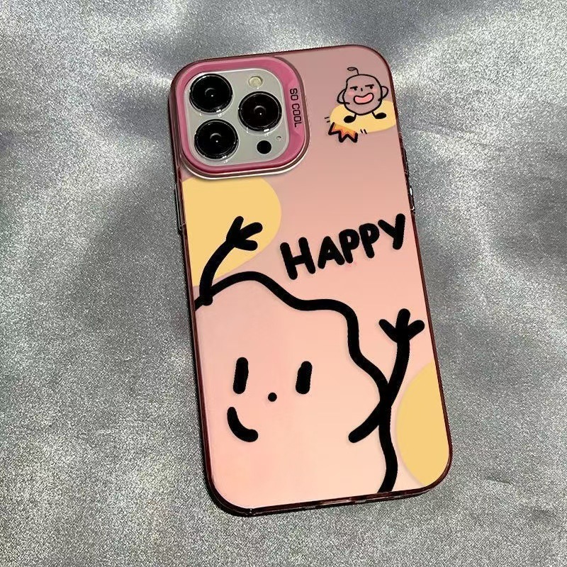 Color plateado concha-rosa-papa feliz