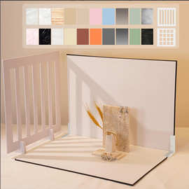 加厚摄影卡纸1+7/8/9/10张背景纸拍照背景套装拍摄道具摄影背景板