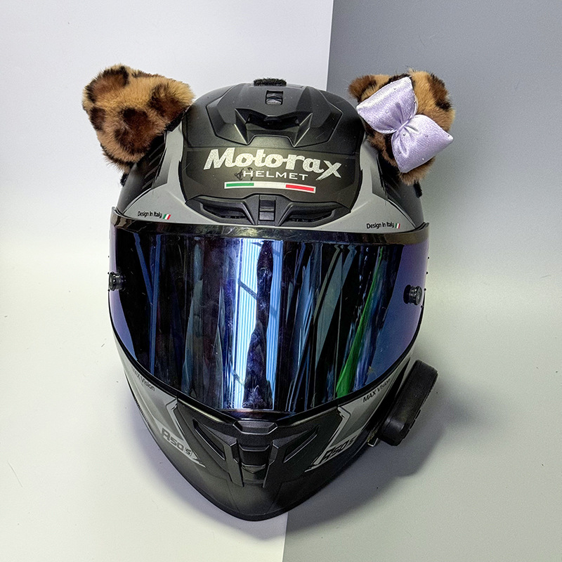 Ski Helmet Accessories Plush Rabbit Ears Removable Internet Celebrant Rabbit Ears Motorcycle Helmet Decoration Women's Riding Accessories