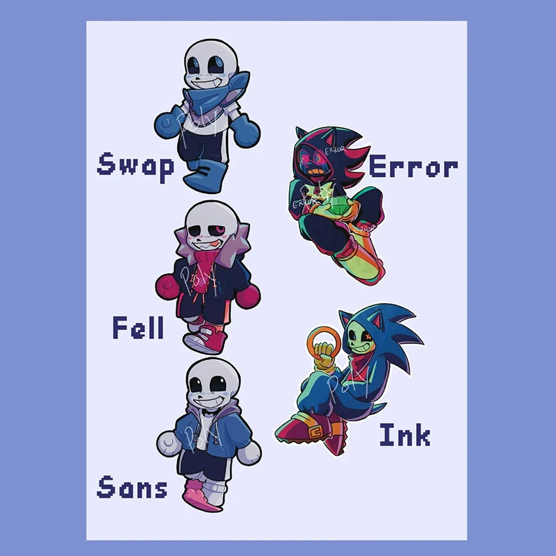 Кросс-бордер новый продукт Undertale AU брелок для ключей из акриловой подвески в виде персонажа
