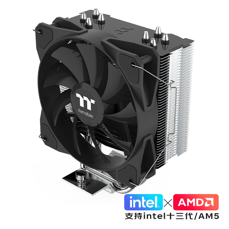 Cross-border TT desktop computer PC host CPU radiator 4 copper tube multi-platform intelligent temperature control mute fan