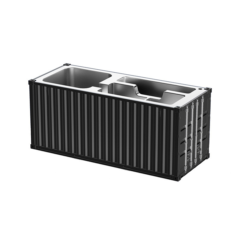 Modelo de contenedor negro adornos de escritorio de oficina papelería caja de almacenamiento modelo de contenedor de juguetes bolígrafo creativo