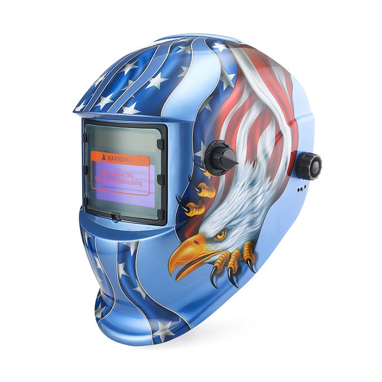 太阳能头戴式自动变光面罩焊接氩弧焊机焊帽眼镜ROSE-433E美国鹰