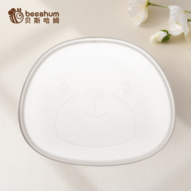 큰 얼굴 곰 분할 디너 접시용 특수 더스트 커버 [단발용으로 발행되지 않음]