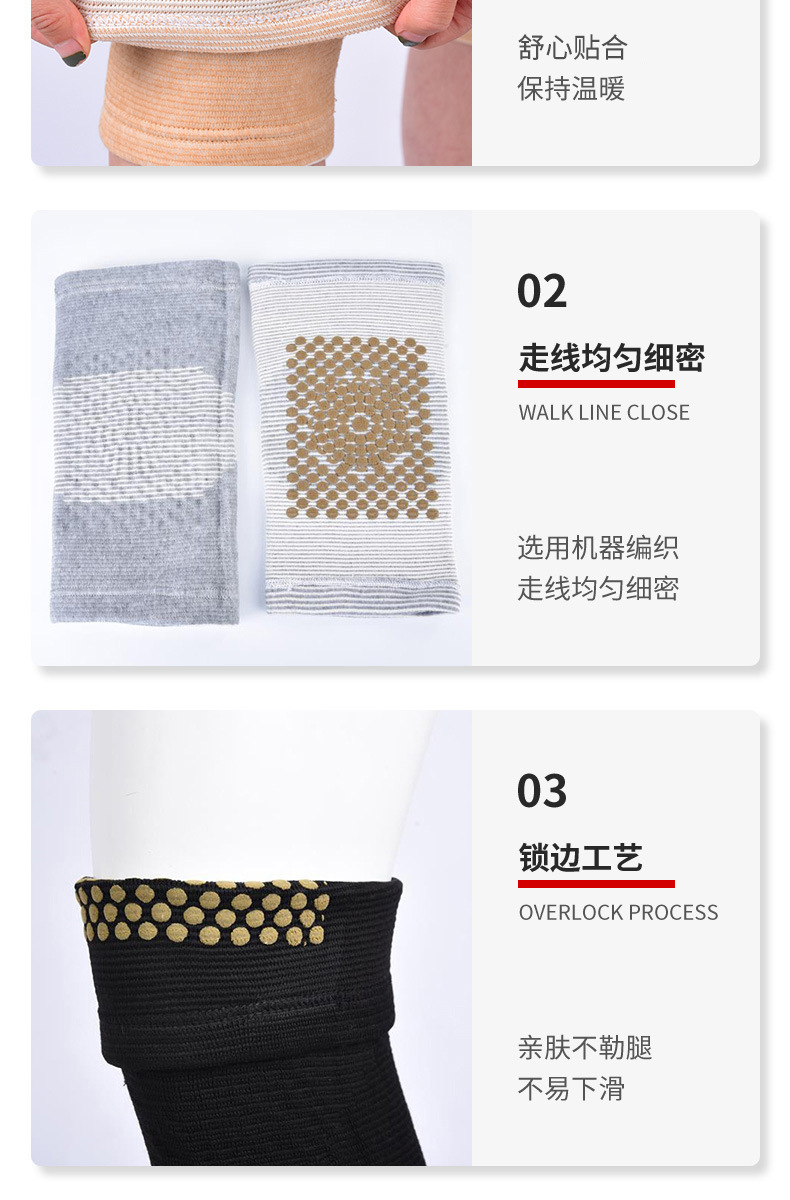 Moxa Warmth Knee Support Sleeve Thickened Heat-Retaining Cotton Knit for Running Hiking and Cold Weather in use