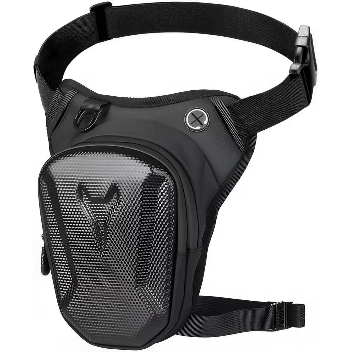 Cross-border motorcycle hard shell leg bag, riding bag, motorcycle crossbody bag, men's waist bag, cross-body bag, riding backpack, waterproof
