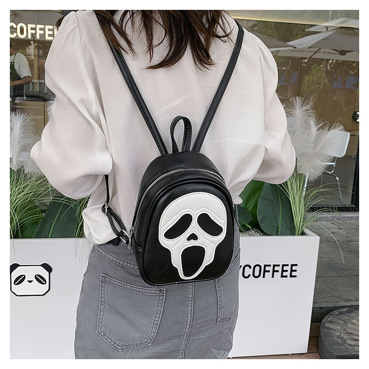 New Unisex Cross-border Foreign Trade Halloween Bag, Quirky And Personalized Ghost Bag, Skeleton Shoulder Bag, Versatile Couple Backpack_voghion.com