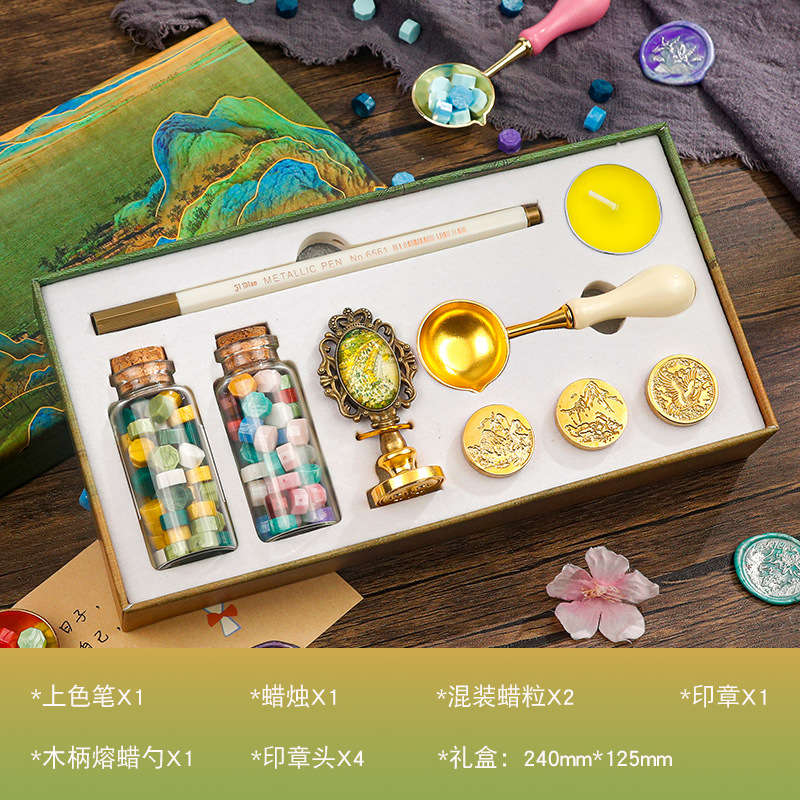 Tienda cultural y creativa Puzzle Astronaut Fire Paint Set Caja de regalo Juguetes prácticos para estudiantes de primaria y secundaria Regalo de cumpleaños creativo